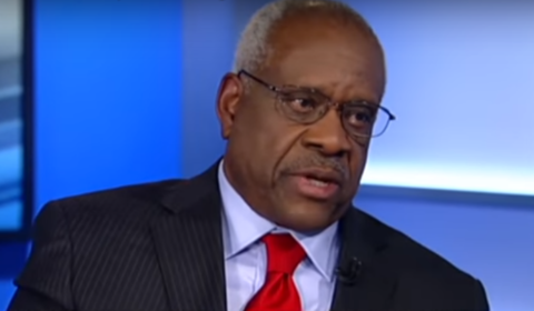 Clarence Thomas. Photo captured from Fox News' November interview available on YouTube.
